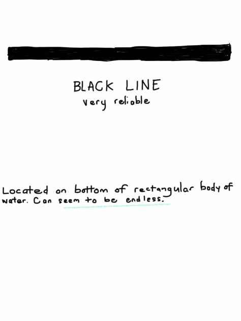 Located on the bottom of most rectangular bodies of water. Can seem endless.